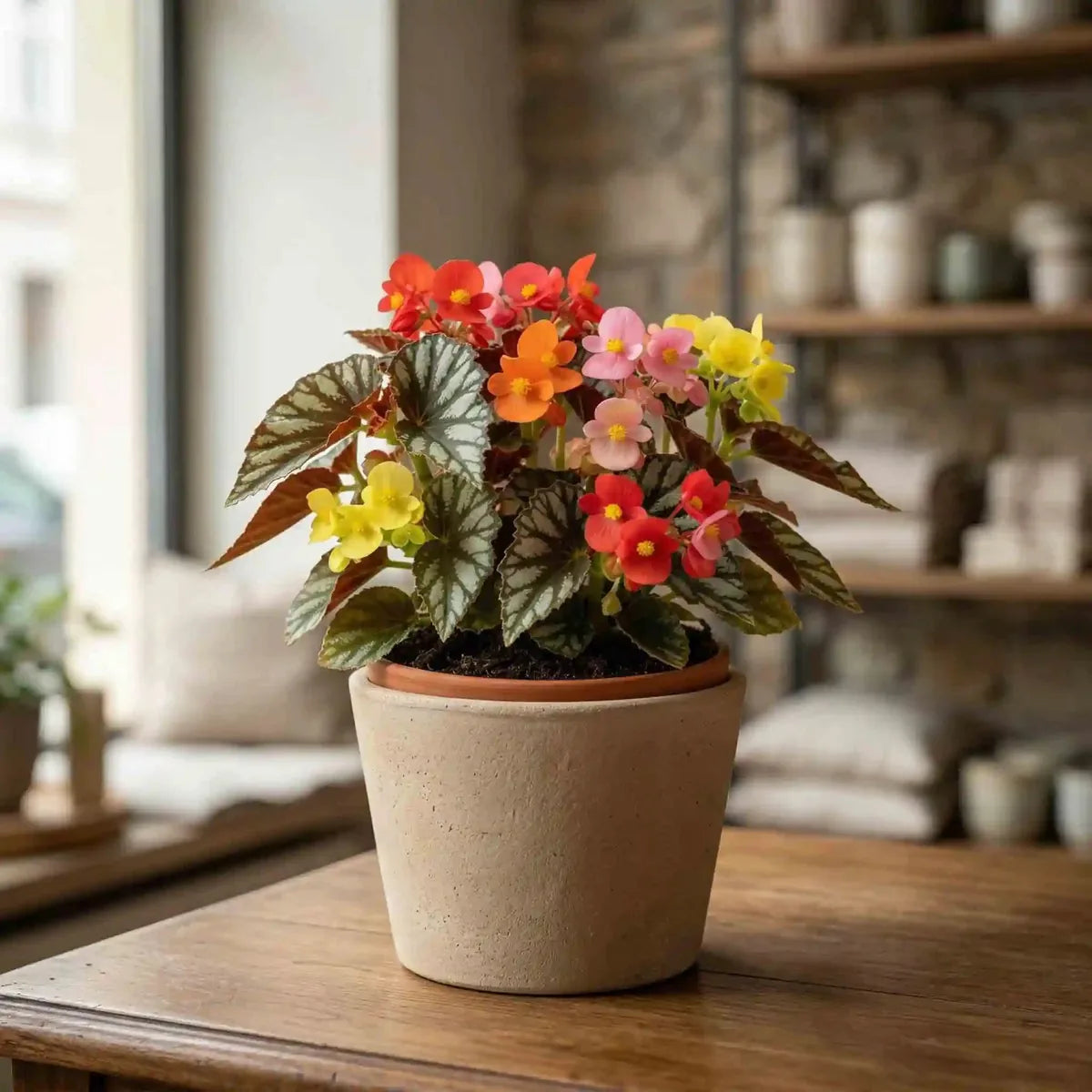 blumen pflanztöpfe Begonia Mix