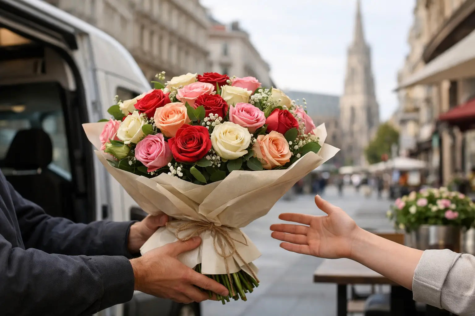 Frische Rosen Lieferung Wien leicht gemacht