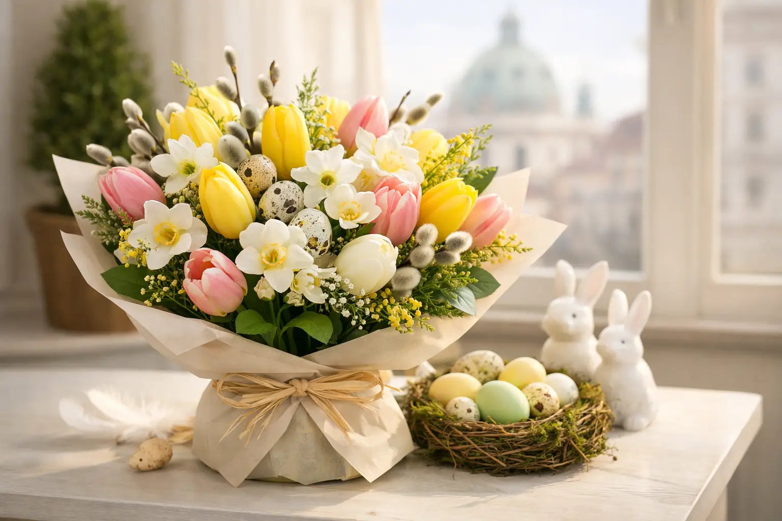 Osterblumen Wien: frisch, passend, pünktlich