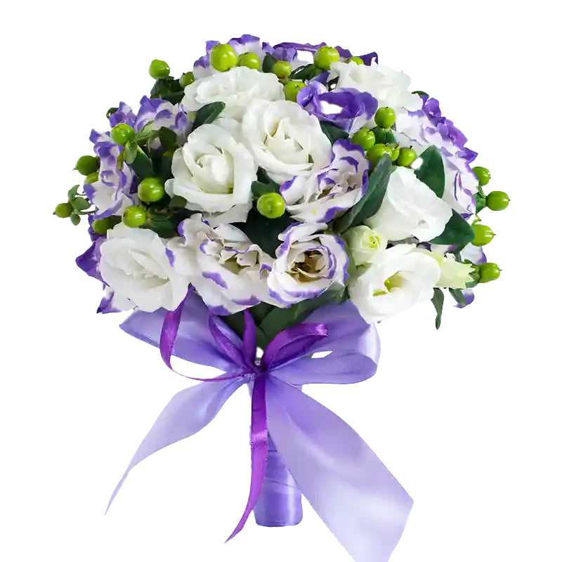 Hochzeitsfloristik Wien – Blumendeko & Eventblumen: Handgefertigtes Brautstrauß aus rosa und weißen Rosen für exklusive Hochzeiten in Wien