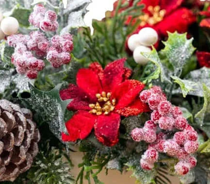 Festive Poinsettia Arrangement