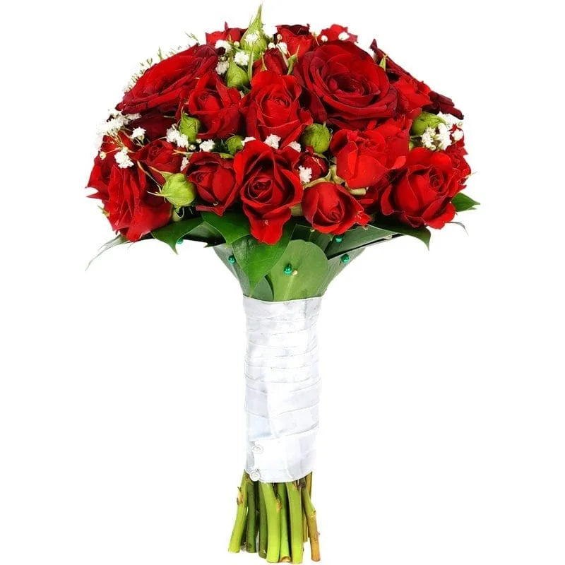 Blumenstrauß mit klassischen roten Rosen