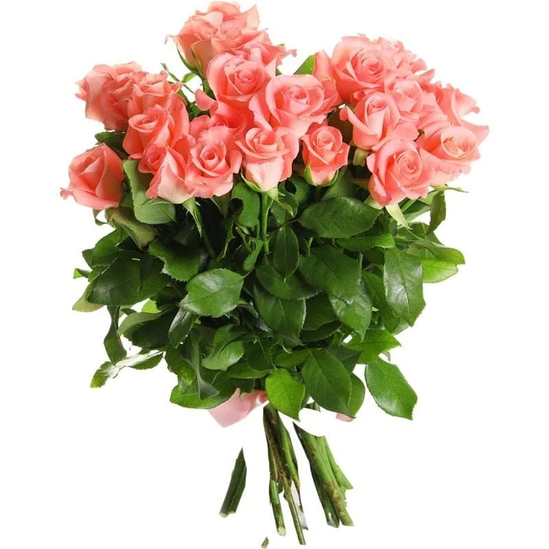 Blumenstrauß mit zarten korallenfarbenen Rosen