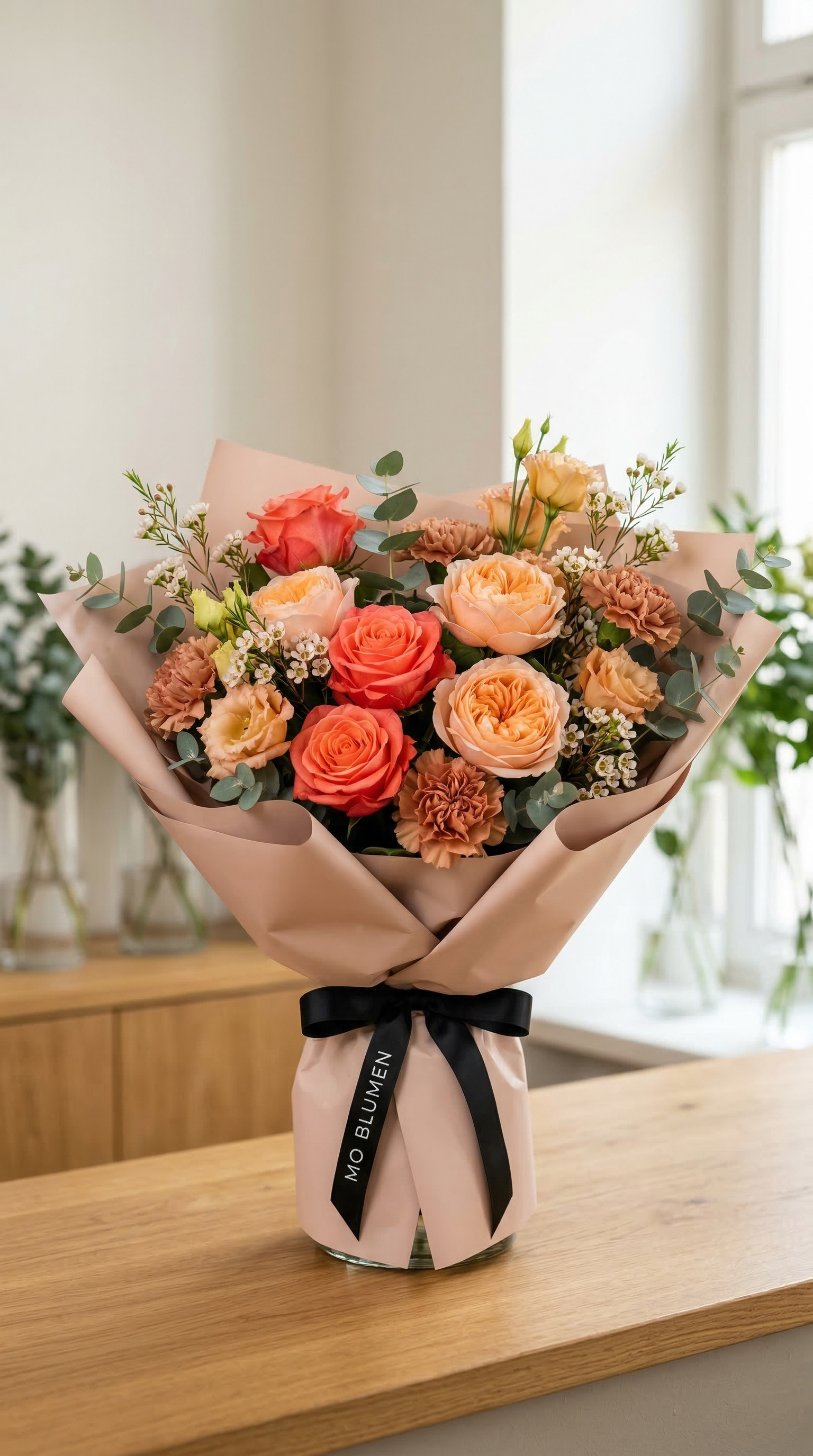 Korallen-Fr�hling - Nahaufnahme Korallen-Rosen MO BLUMEN Wien