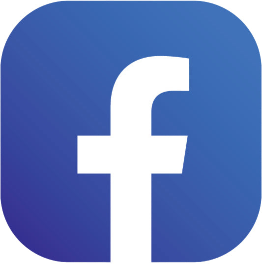 Facebook logo with a white 'f' on a blue square background