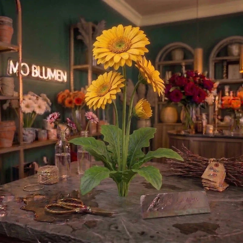Gelbe Gerbera Einzelblume – MO BLUMEN Wien