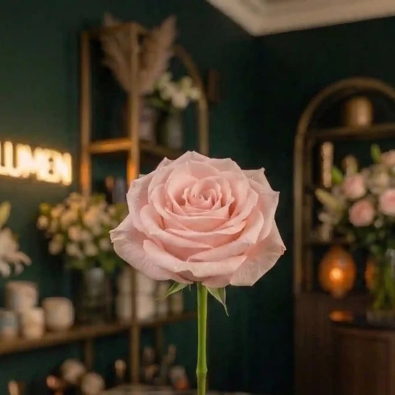 Hellrosa Rose Nahaufnahme – MO BLUMEN Wien