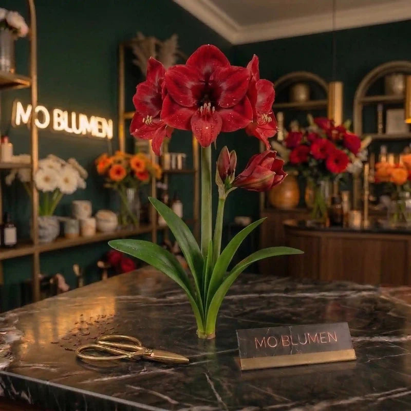 Rote Amaryllis Einzelblume – MO BLUMEN Wien