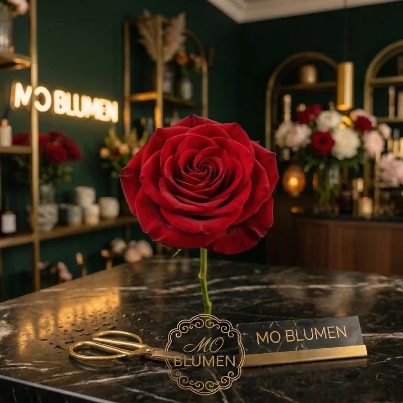 Rote Rose Premium Einzelblume – MO BLUMEN Wien
